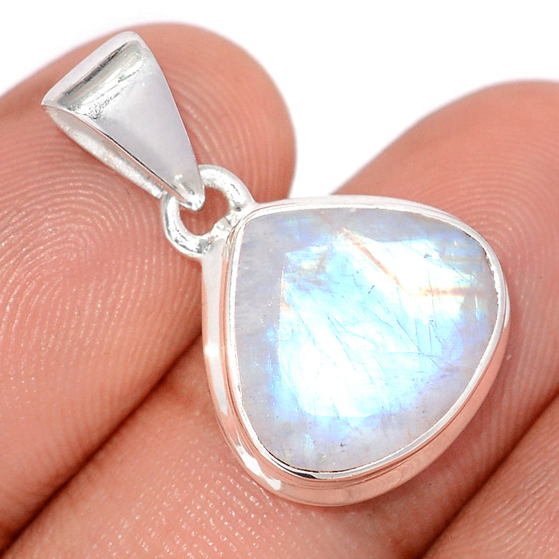 1" Rainbow Moonstone Faceted Pendants - MNFP1994