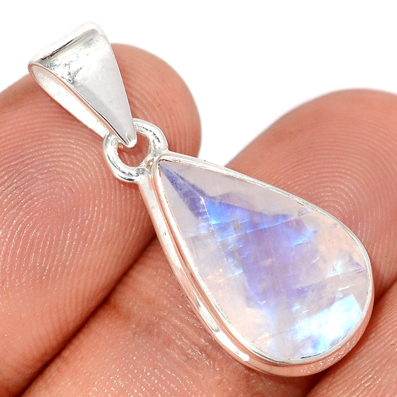 1.2" Rainbow Moonstone Faceted Pendants - MNFP1996