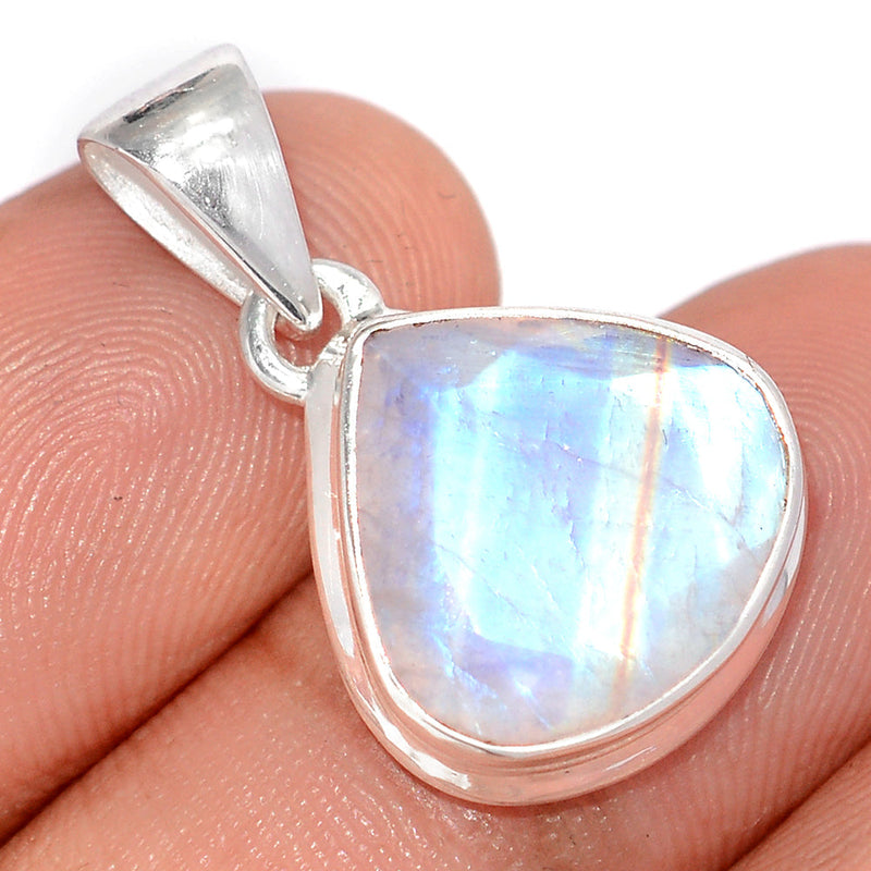 1.1" Rainbow Moonstone Faceted Pendants - MNFP1999