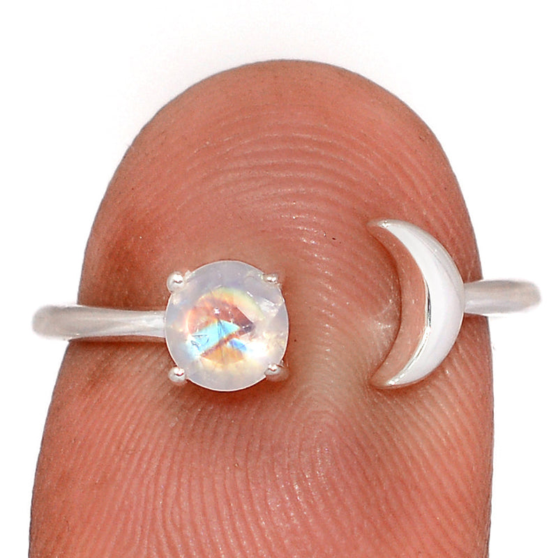 Moonstone Faceted Ring - MNFR10