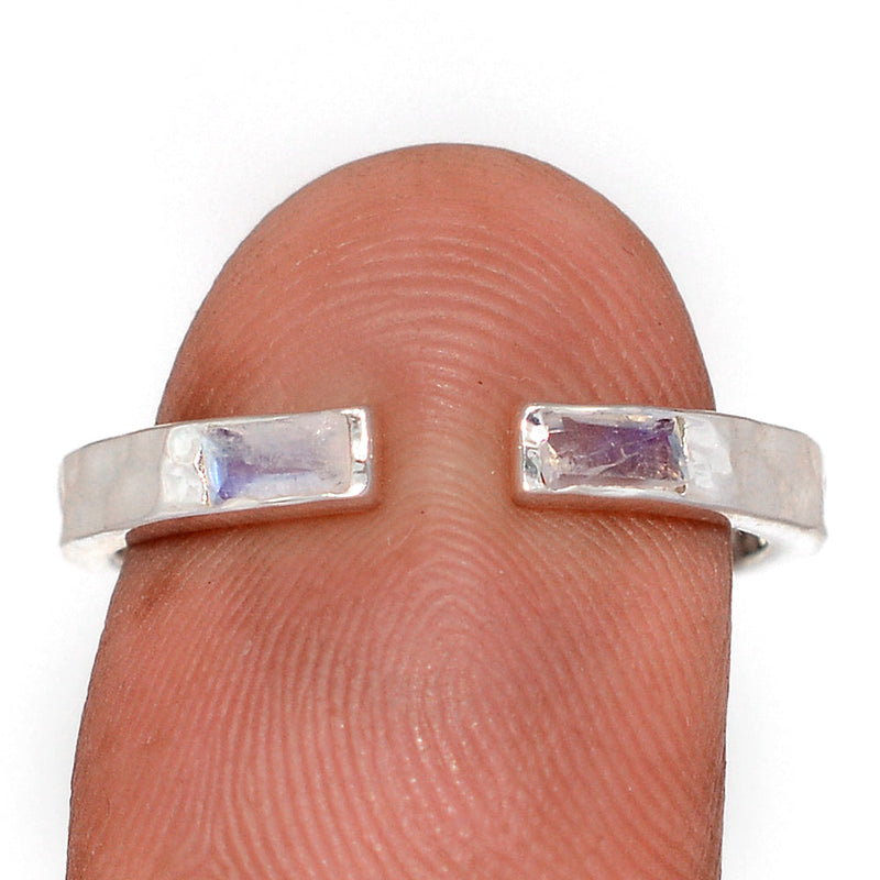 Moonstone Faceted Ring - MNFR11