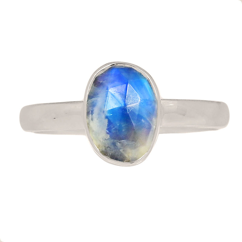 Rainbow Moonstone Faceted Ring - MNFR1758