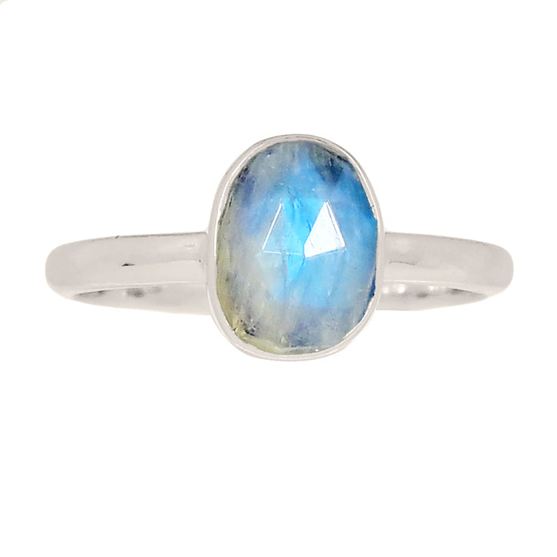 Rainbow Moonstone Faceted Ring - MNFR1759