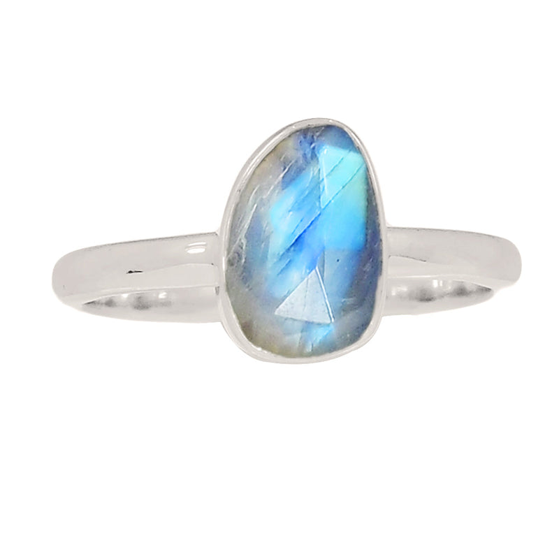 Rainbow Moonstone Faceted Ring - MNFR1760