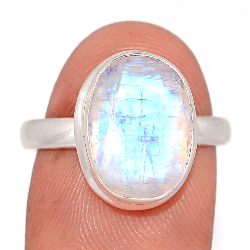 Rainbow Moonstone Faceted Ring - MNFR1798