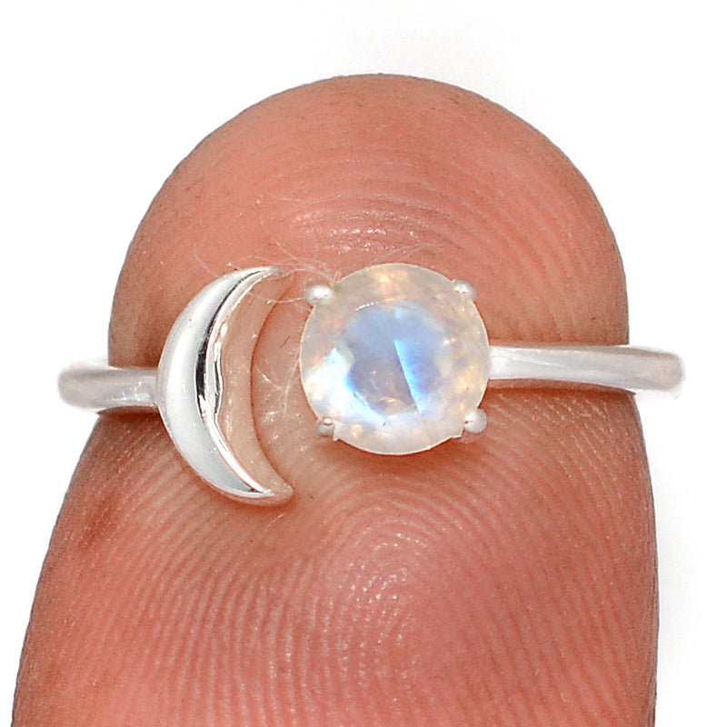 Moon - Moonstone Faceted Ring - MNFR18