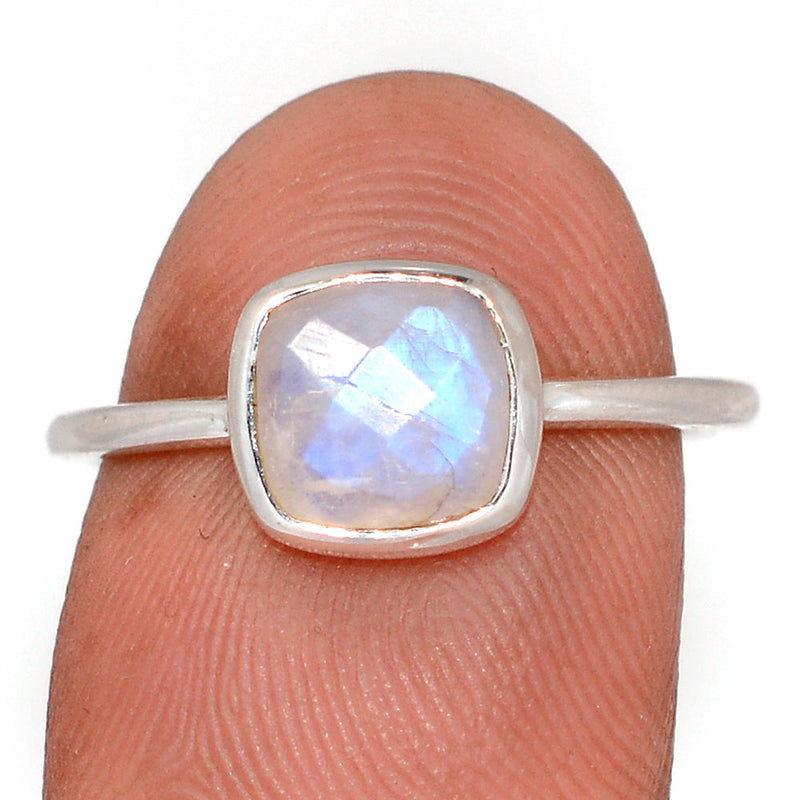 Moonstone Faceted Ring - MNFR3