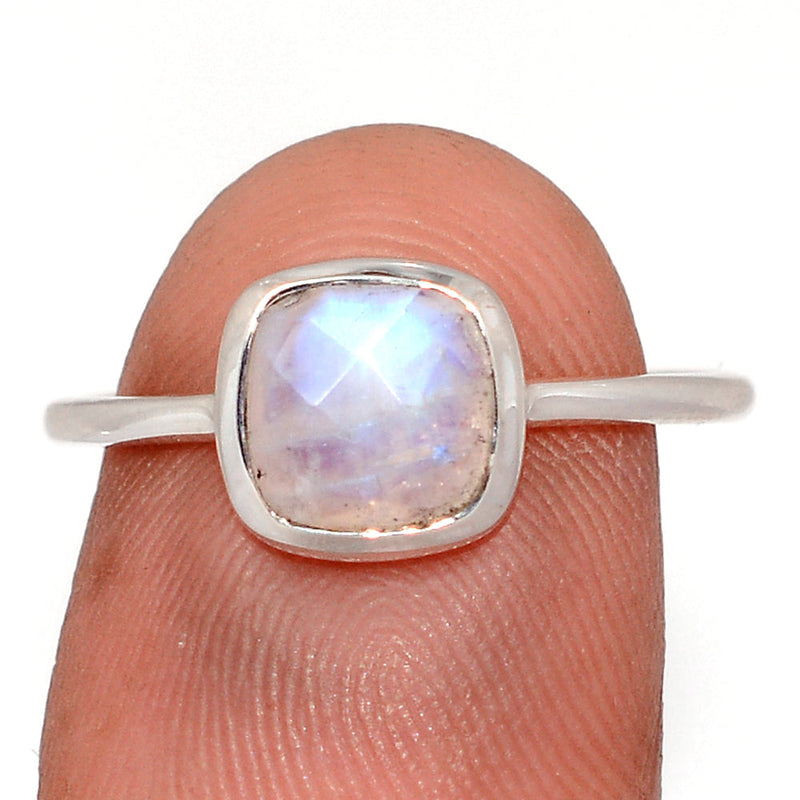 Moonstone Faceted Ring - MNFR8