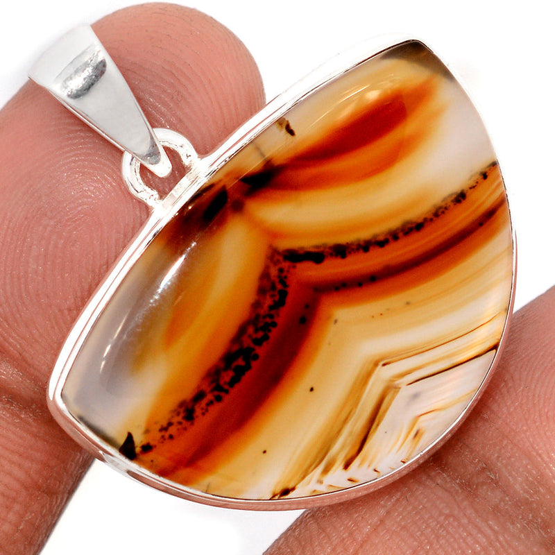 1.3" Montana Agate Pendants - MNTP1021