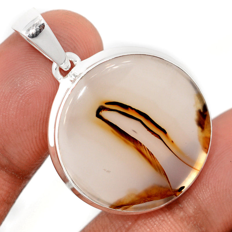 1.5" Montana Agate Pendants - MNTP1022