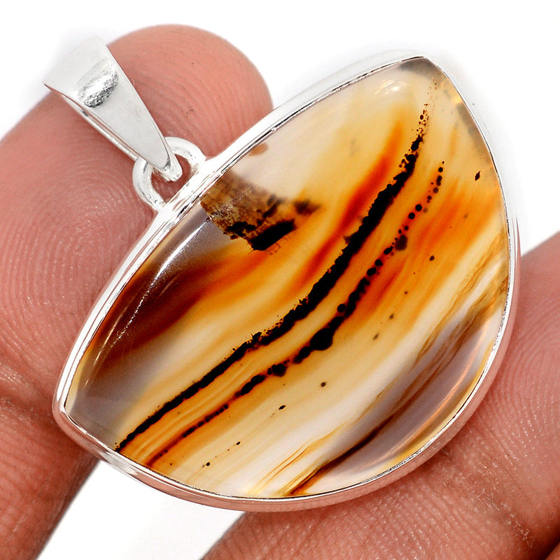 1.3" Montana Agate Pendants - MNTP1028