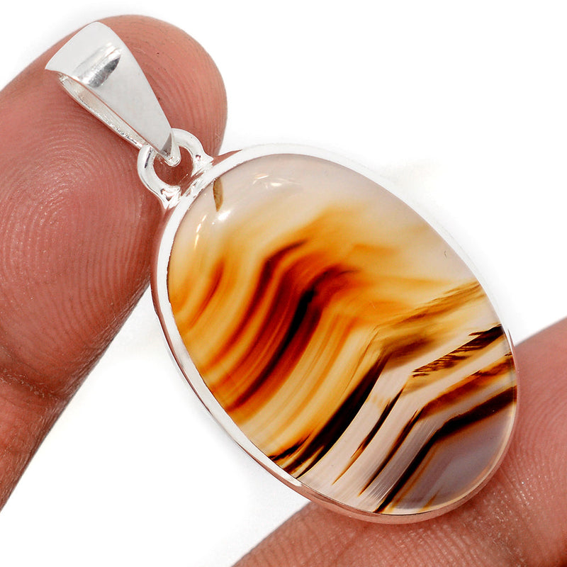 1.7" Montana Agate Pendants - MNTP1031