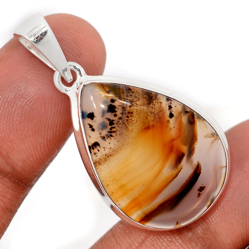 1.6" Montana Agate Pendants - MNTP1033