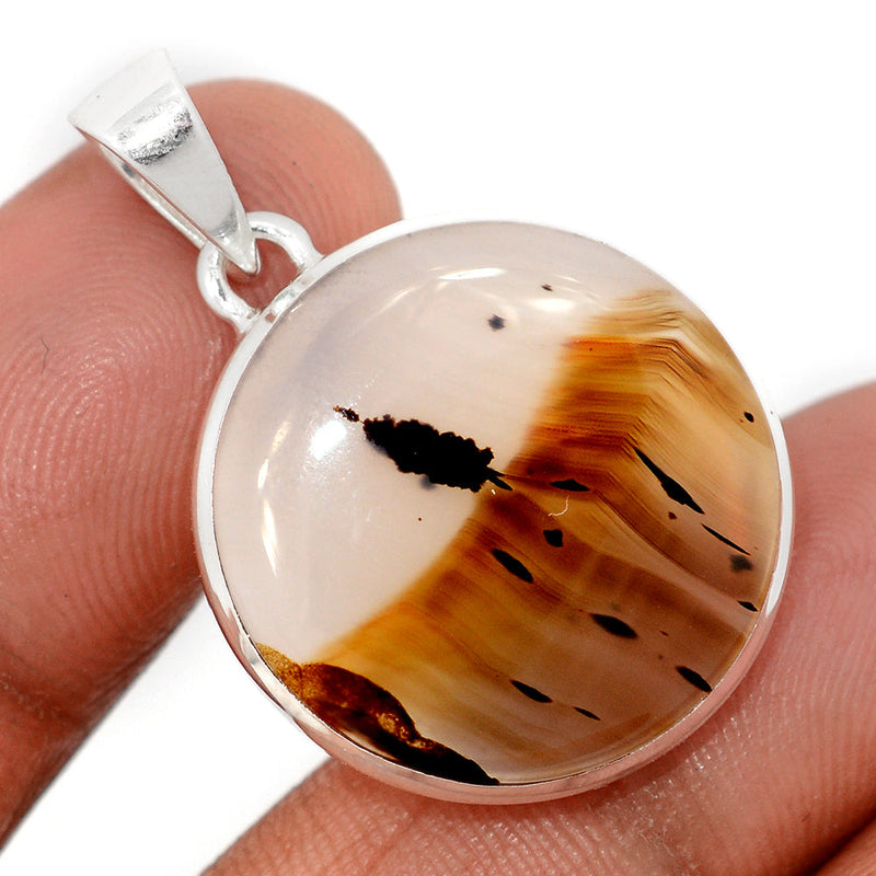 1.5" Montana Agate Pendants - MNTP1041