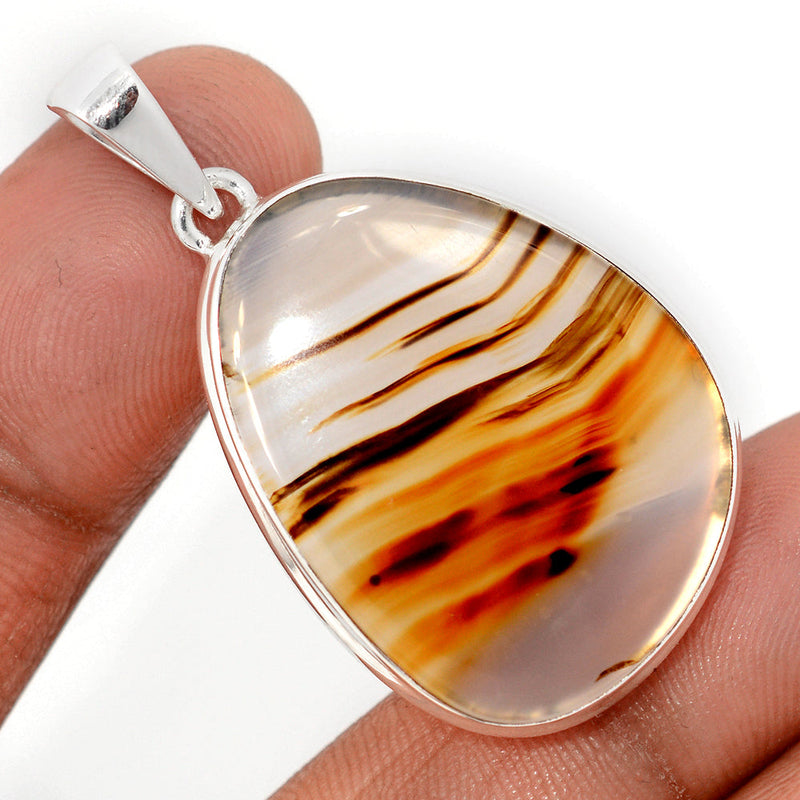 1.7" Montana Agate Pendants - MNTP1063