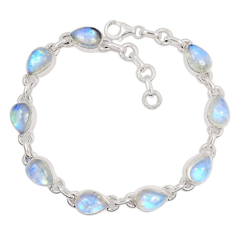 8.6" Rainbow Moonstone Bracelets - MONB571