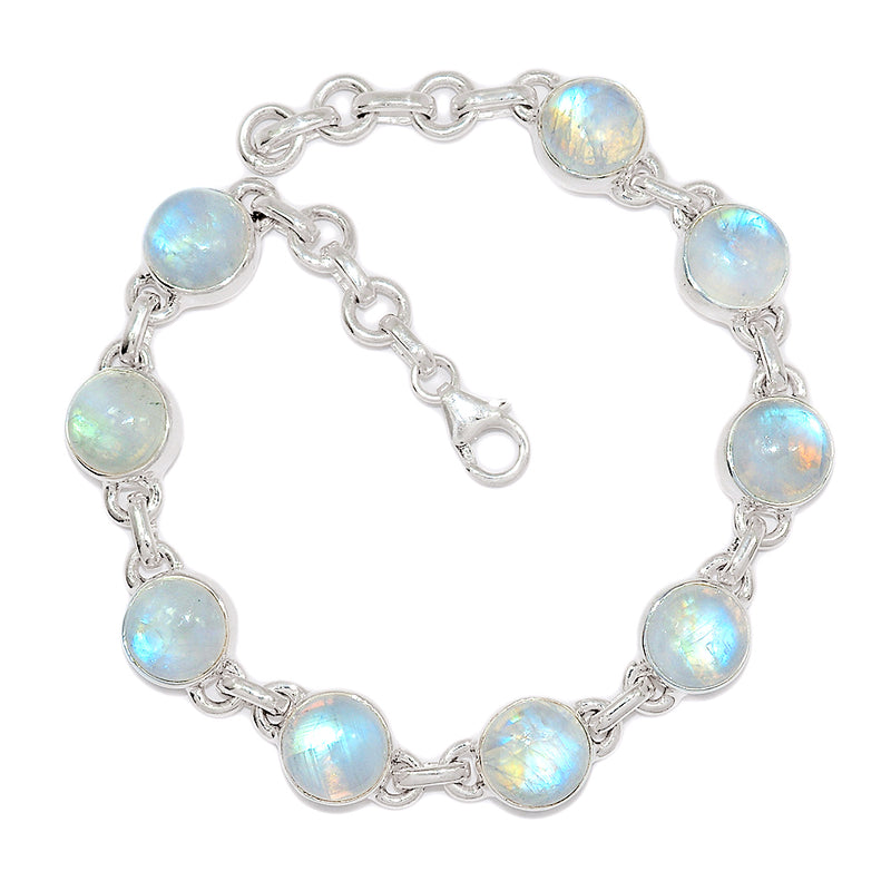 8.7" Rainbow Moonstone Bracelets - MONB576