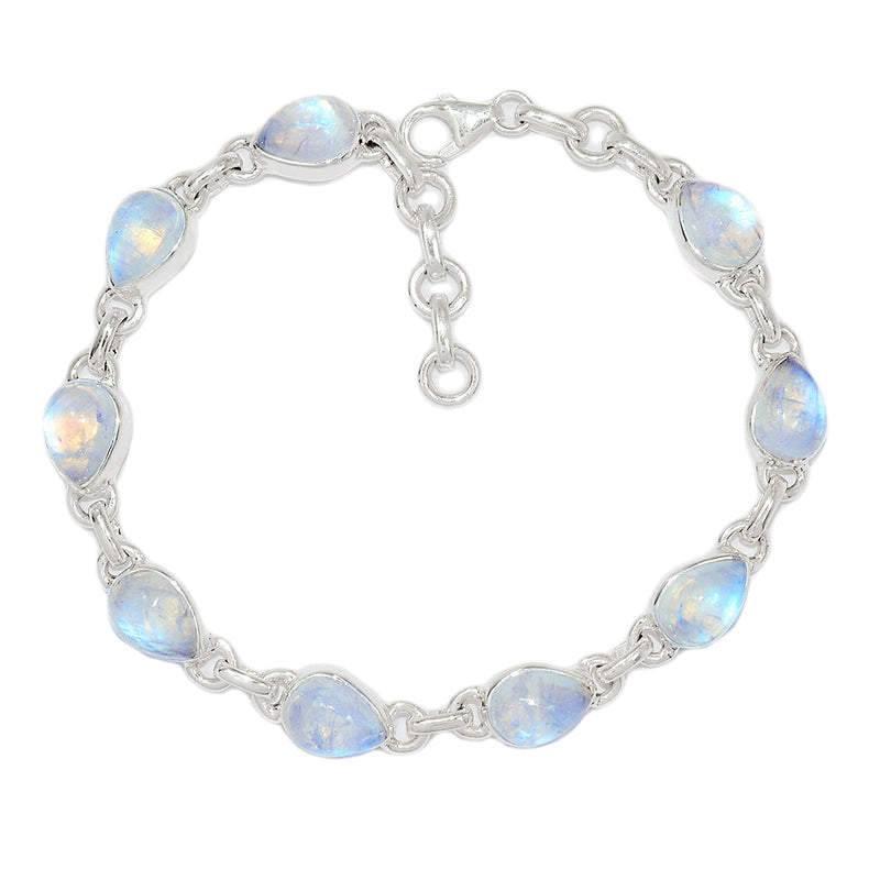 8.7" Rainbow Moonstone Bracelets - MONB583