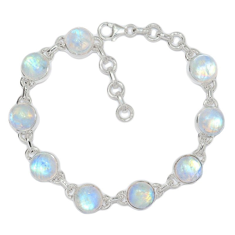 8.6" Rainbow Moonstone Bracelets - MONB587