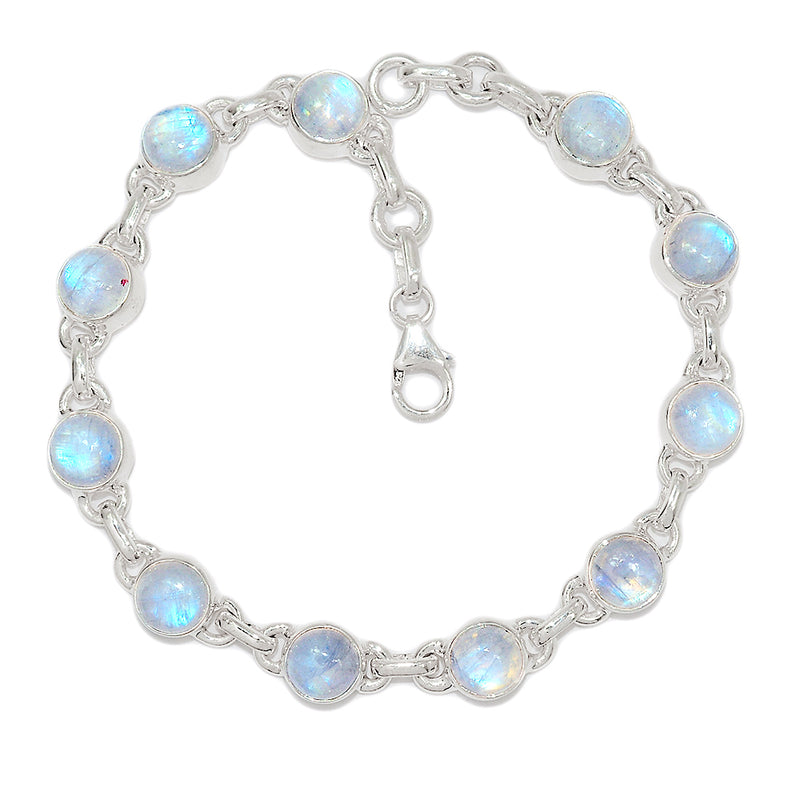 8.5" Rainbow Moonstone Bracelets - MONB589