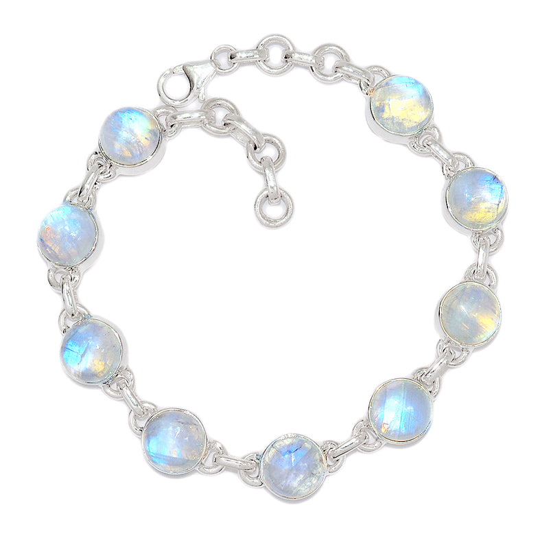 8.6" Rainbow Moonstone Bracelets - MONB592