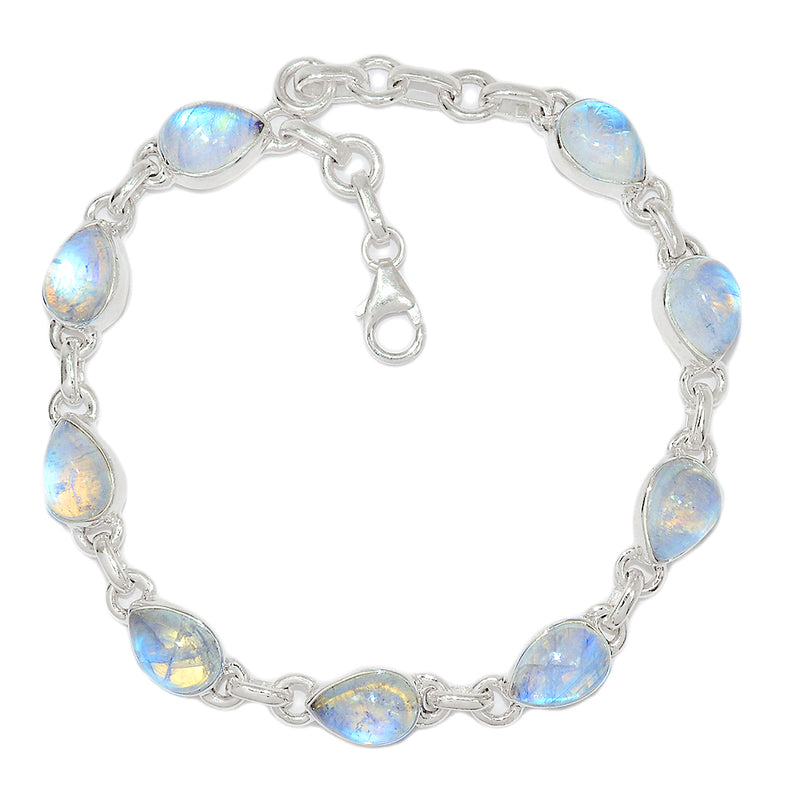 8.7" Rainbow Moonstone Bracelets - MONB593