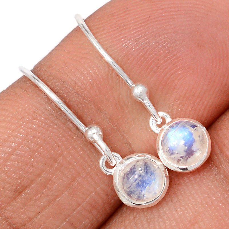 0.8" Rainbow Moonstone Earrings - MONE12