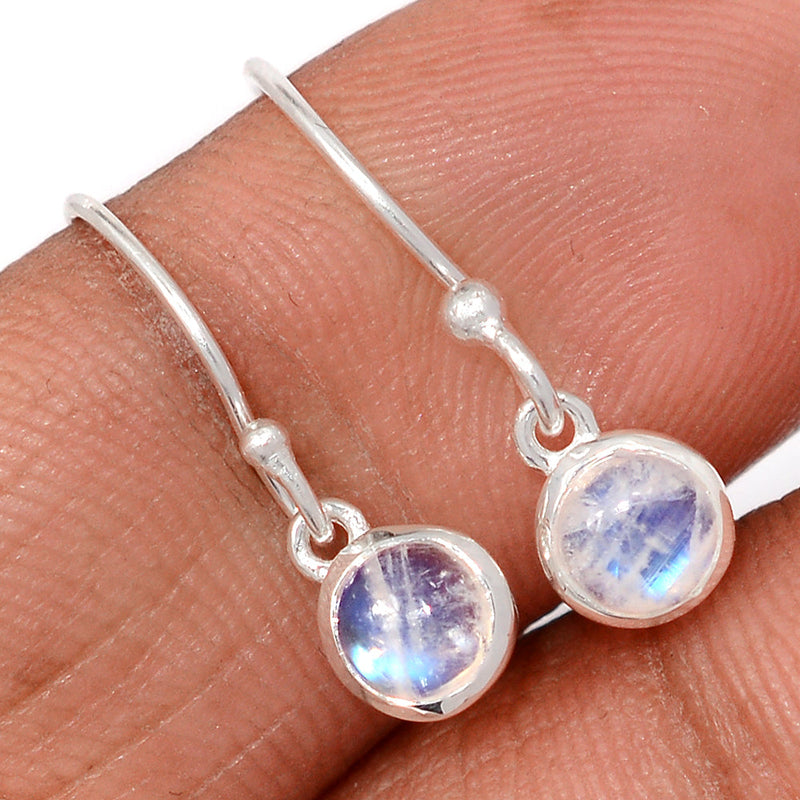 0.8" Rainbow Moonstone Earrings - MONE17