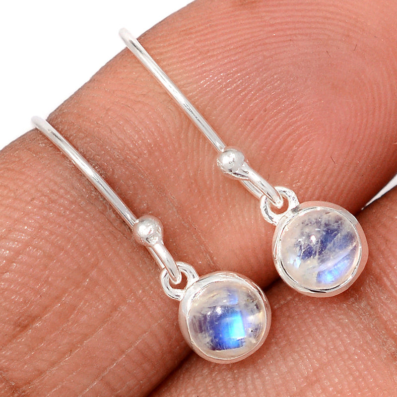 0.8" Rainbow Moonstone Earrings - MONE22