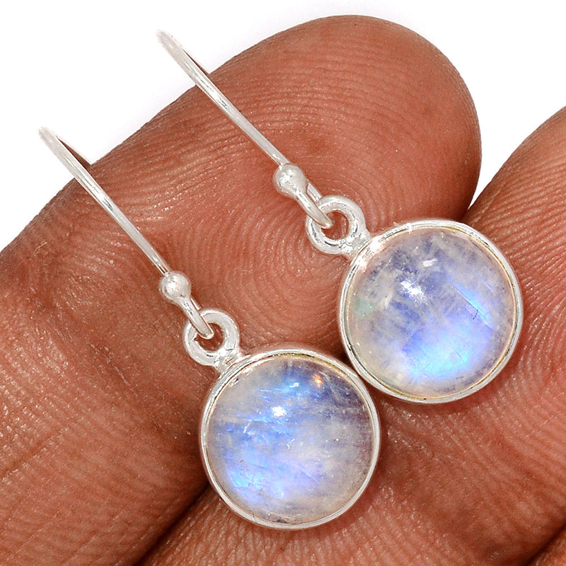 1.1" Rainbow Moonstone Earrings - MONE3388