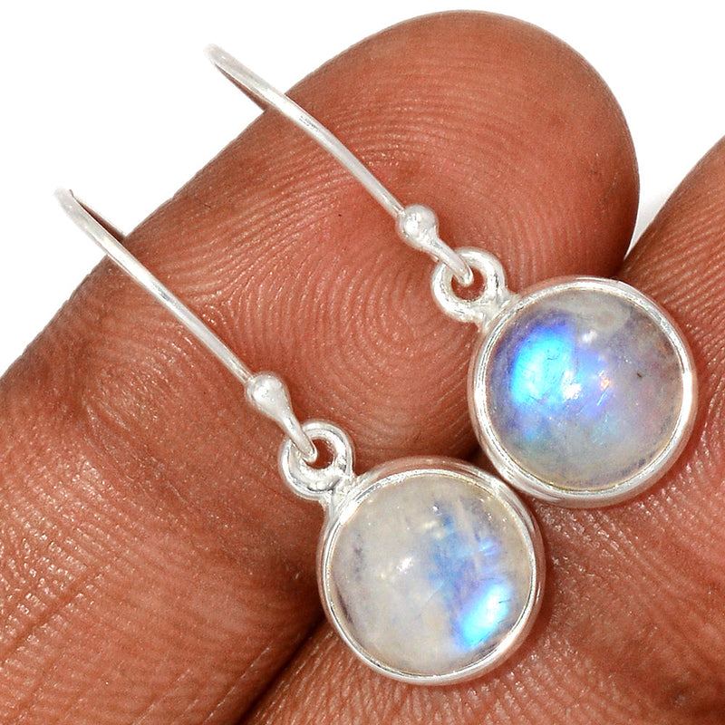 1.1" Rainbow Moonstone Earrings - MONE3406