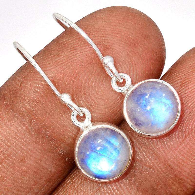 1.1" Rainbow Moonstone Earrings - MONE3616
