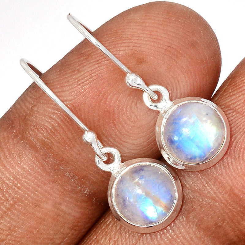 1.1" Rainbow Moonstone Earrings - MONE3644