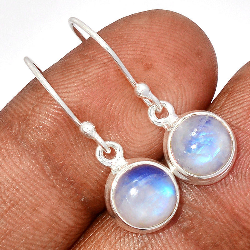 1.1" Rainbow Moonstone Earrings - MONE3674