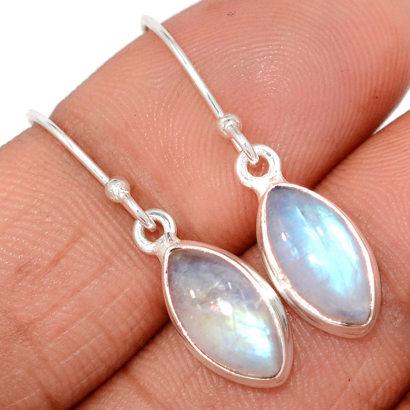 1.2" Rainbow Moonstone Earrings - MONE3693