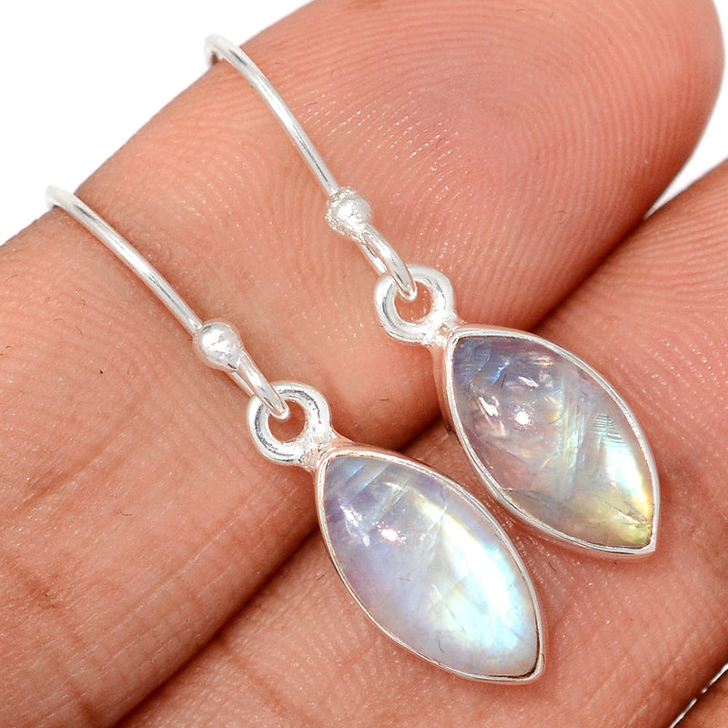 1.2" Rainbow Moonstone Earrings - MONE3747
