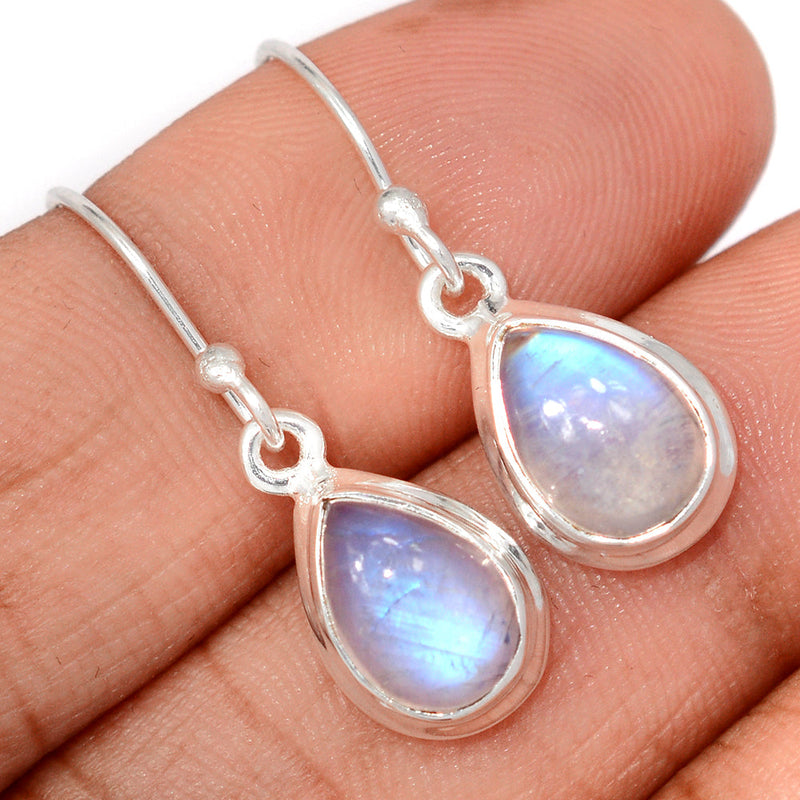 1.2" Rainbow Moonstone Earrings - MONE3749