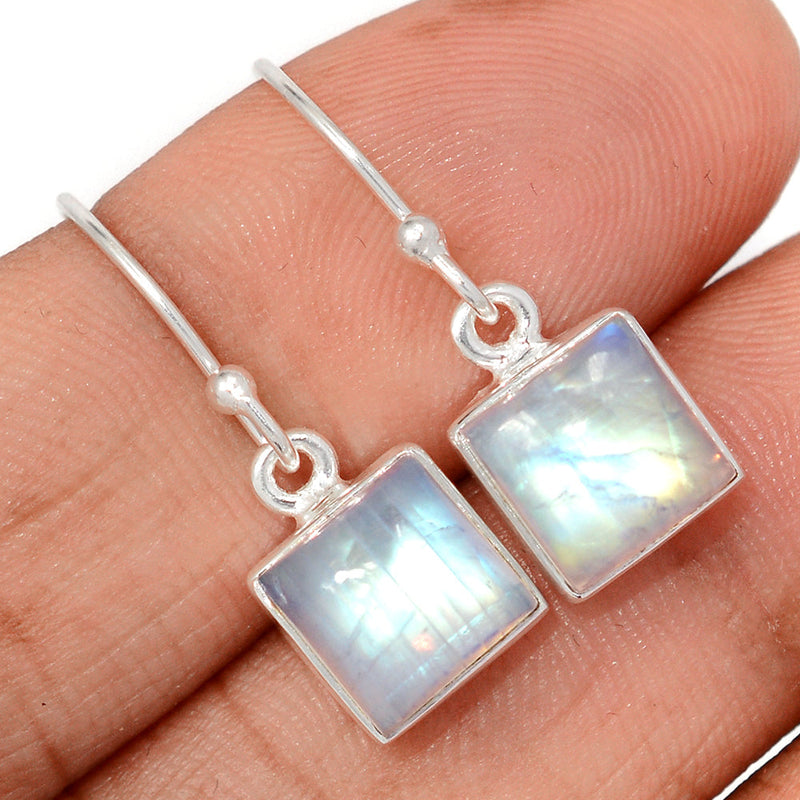 1.1" Rainbow Moonstone Earrings - MONE3750