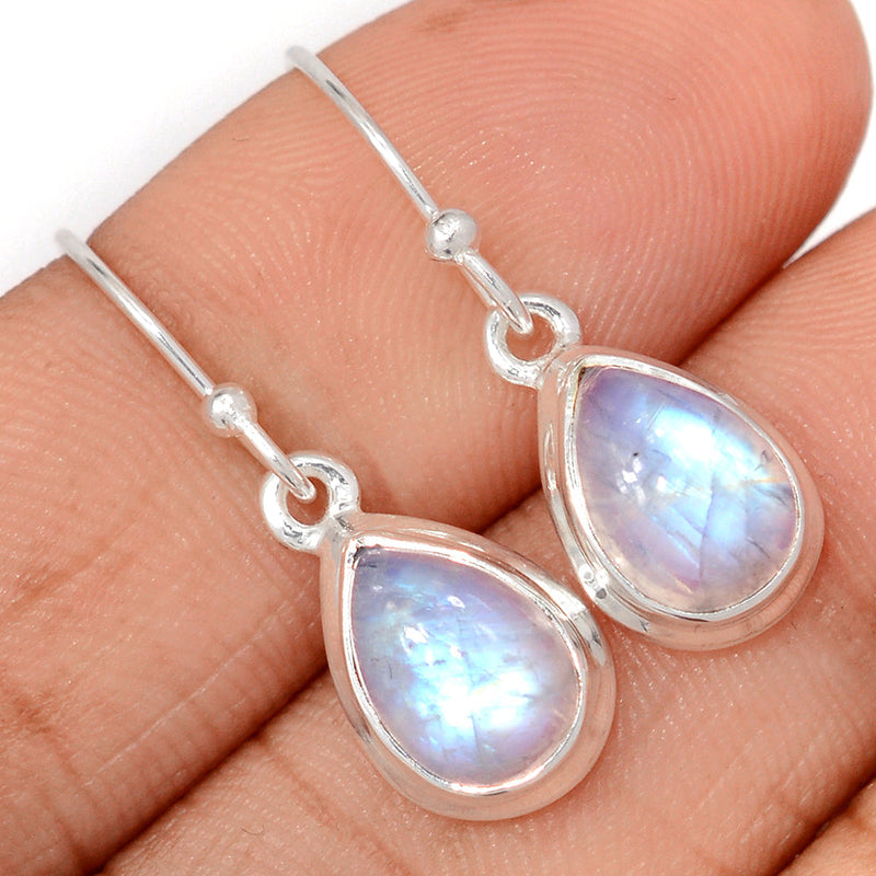 1.2" Rainbow Moonstone Earrings - MONE3757