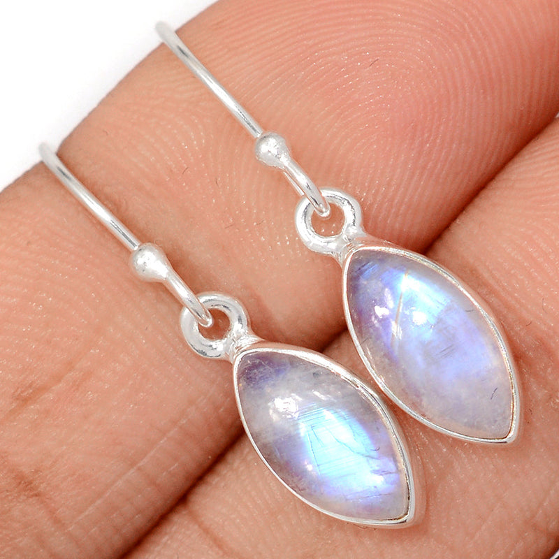 1.2" Rainbow Moonstone Earrings - MONE3758