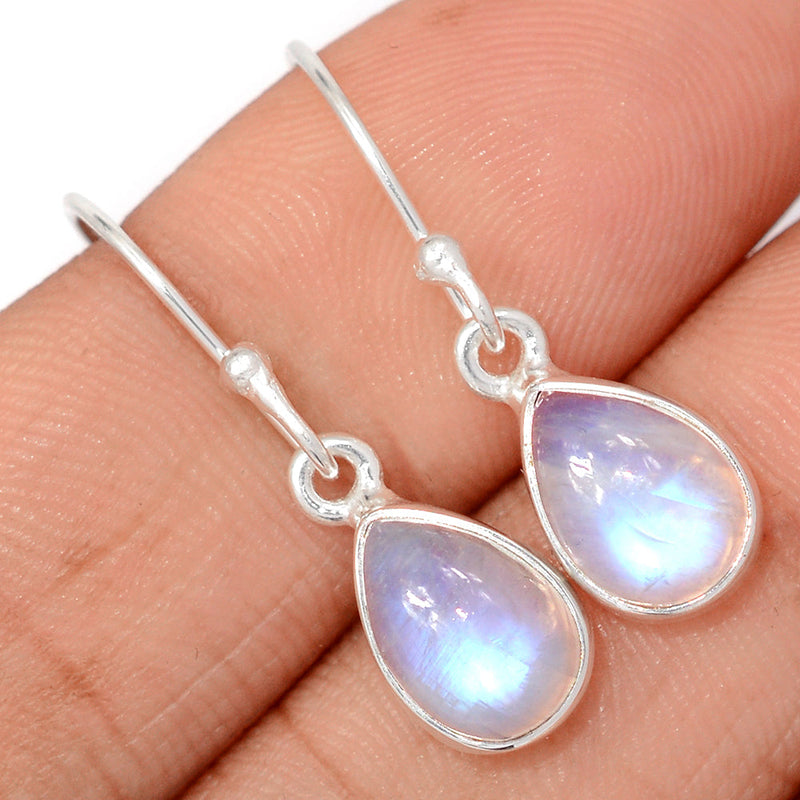 1.1" Rainbow Moonstone Earrings - MONE3759
