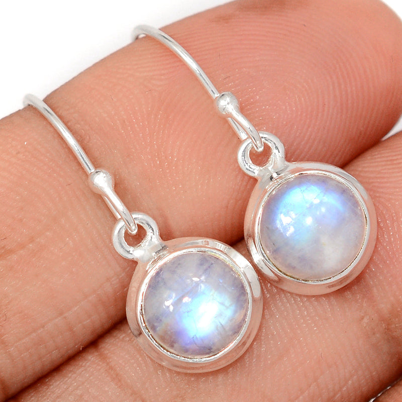 1.1" Rainbow Moonstone Earrings - MONE3763