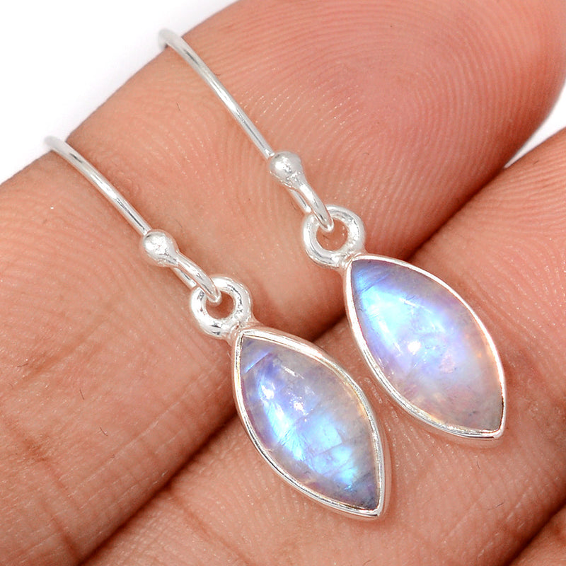 1.2" Rainbow Moonstone Earrings - MONE3765