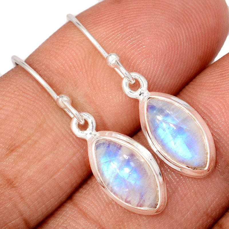 1.2" Rainbow Moonstone Earrings - MONE3770