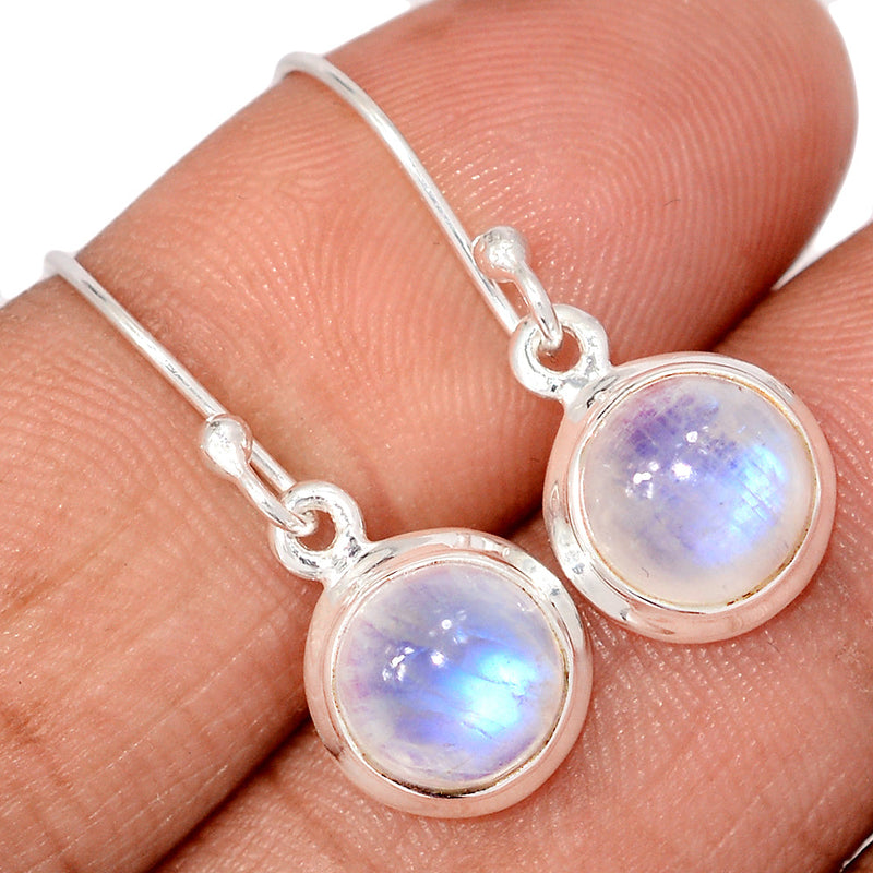 1.1" Rainbow Moonstone Earrings - MONE3772