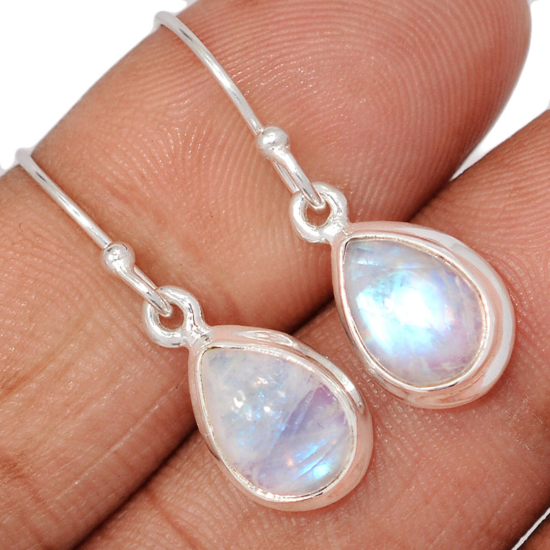 1.2" Rainbow Moonstone Earrings - MONE3773