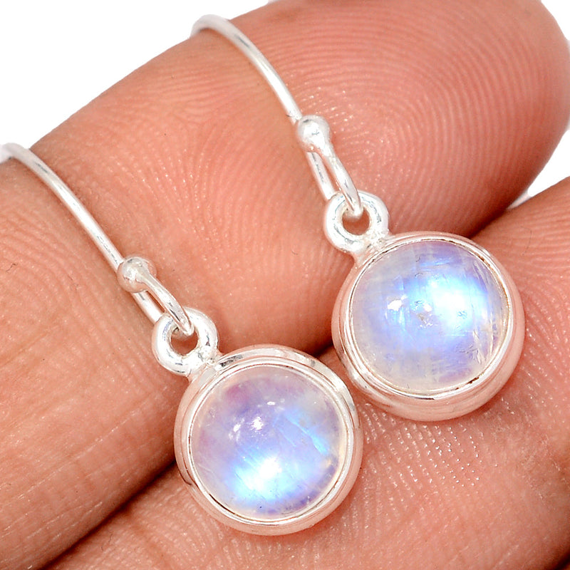 1.1" Rainbow Moonstone Earrings - MONE3774