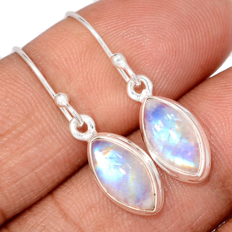 1.2" Rainbow Moonstone Earrings - MONE3776