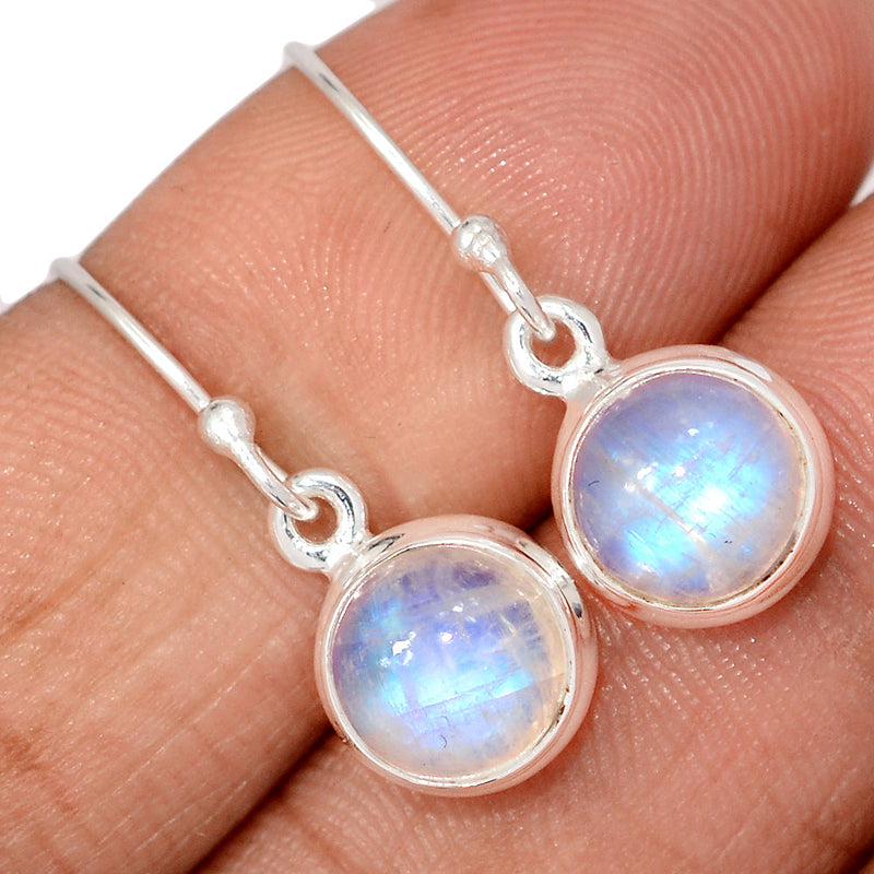 1.1" Rainbow Moonstone Earrings - MONE3777