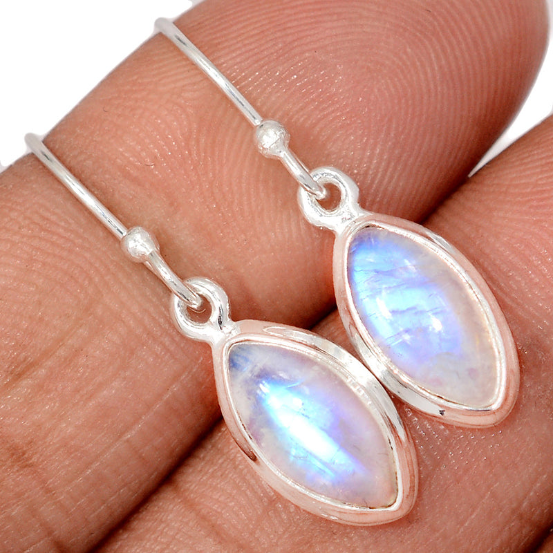 1.2" Rainbow Moonstone Earrings - MONE3778